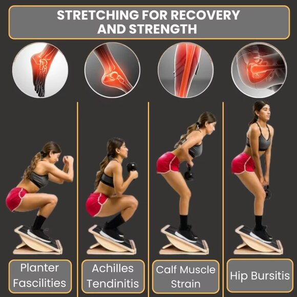 Adjustable Incline Board and Calf Stretcher, Slant Board(1 pack) - Picture 11 of 12